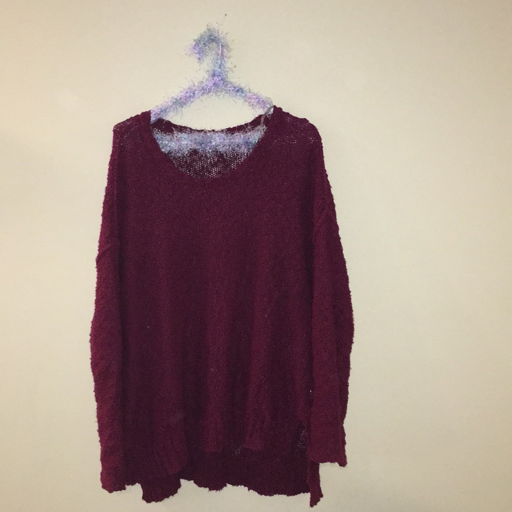 Warm maroon sweater